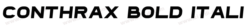 Conthrax Bold Italic字体转换
